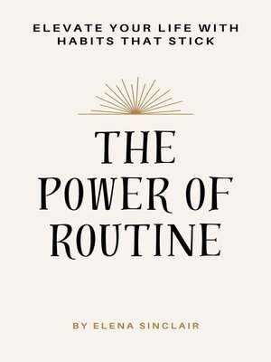 cover image of The Power of Routine